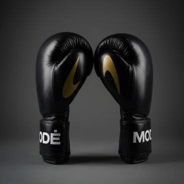 Boxing Mode Natūralios Odos Bokso Pirštinės 114 Juodos