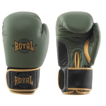 "Royal" odinės bokso pirštinės Top - Khaki
