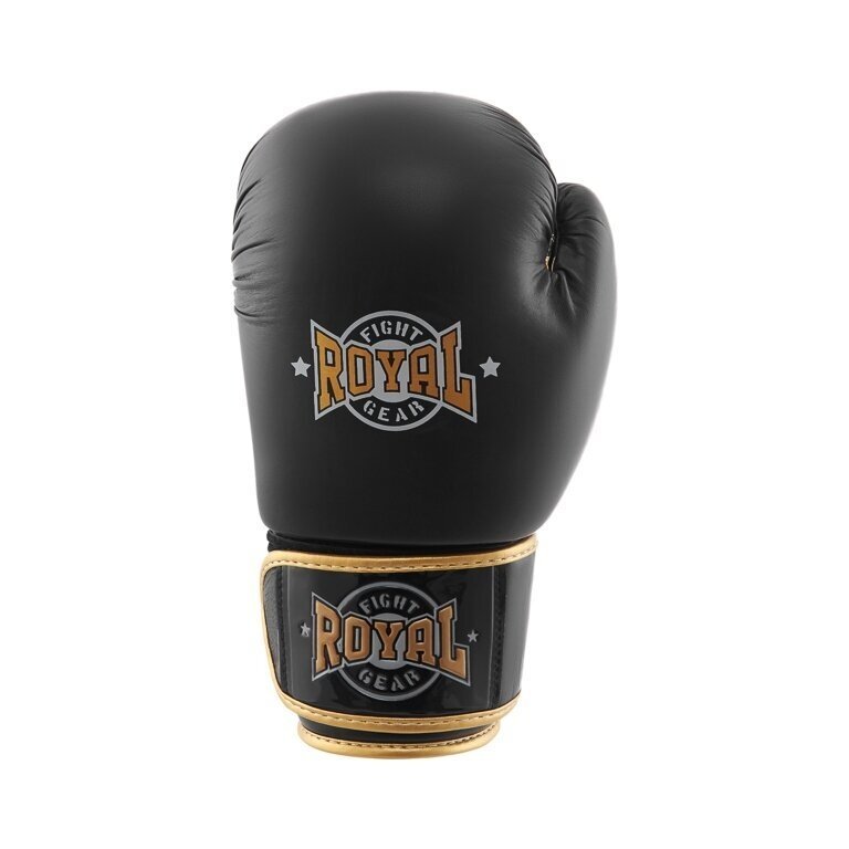 "Royal" odinės bokso pirštinės Top - Black - Image 2